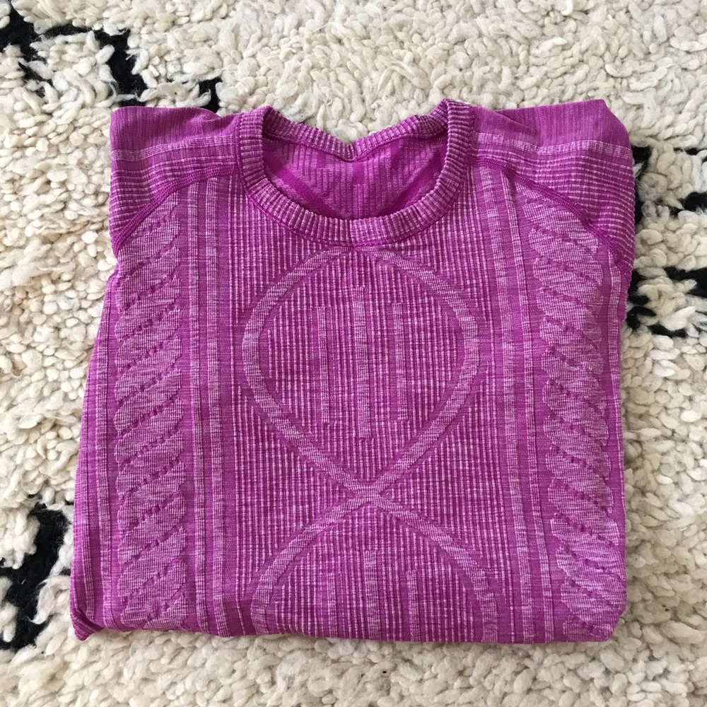 purple lulu lemon shirt